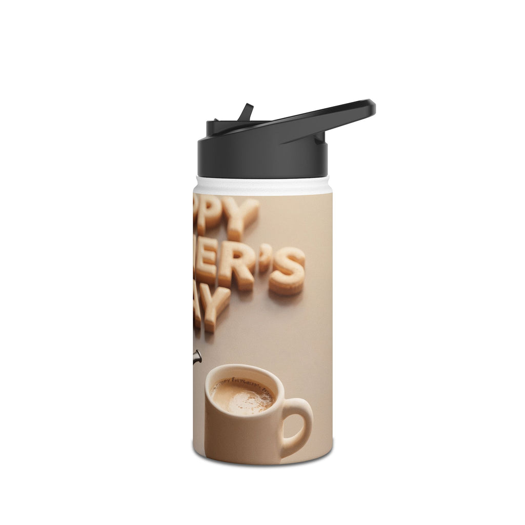Happy Father Day Pipe and Coffee Stainless Steel Water Bottle