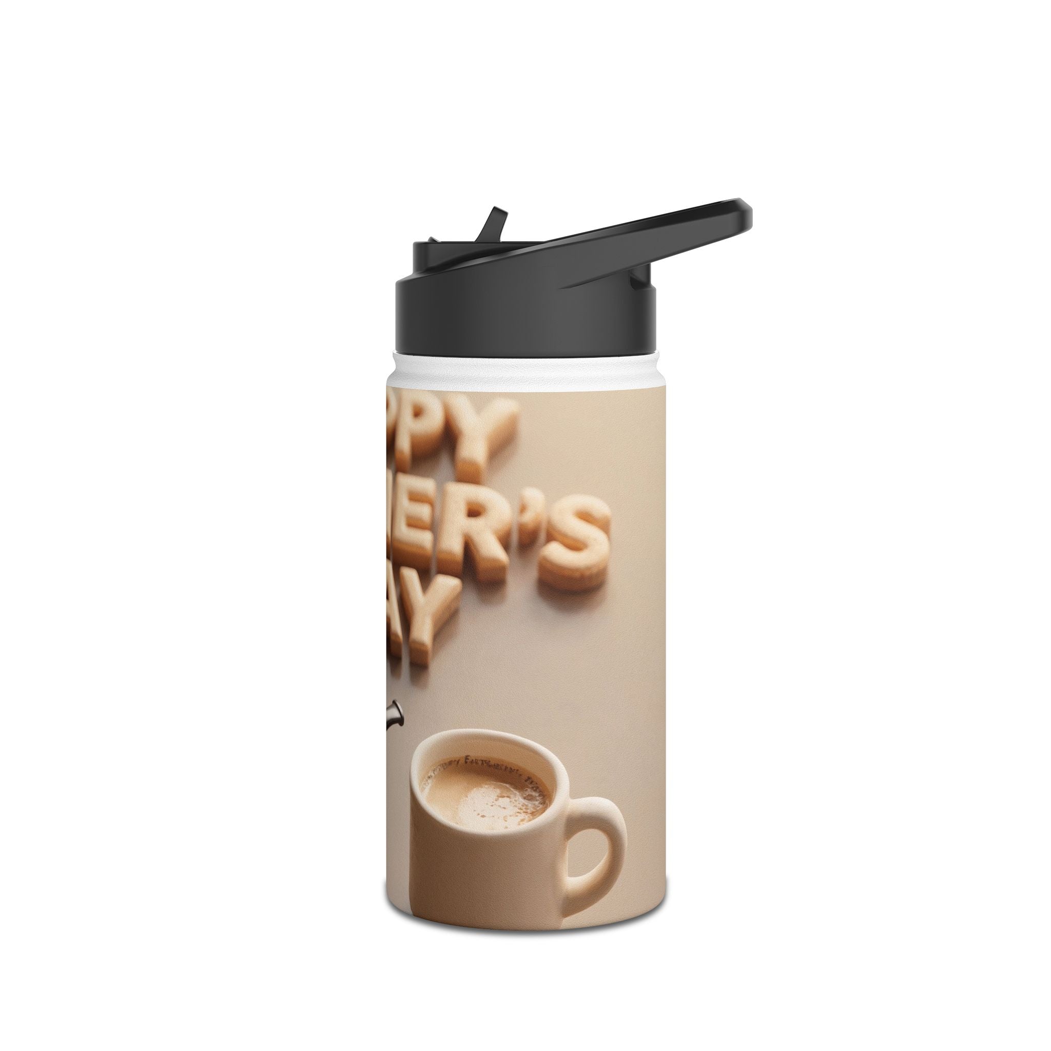 Happy Father Day Pipe and Coffee Stainless Steel Water Bottle
