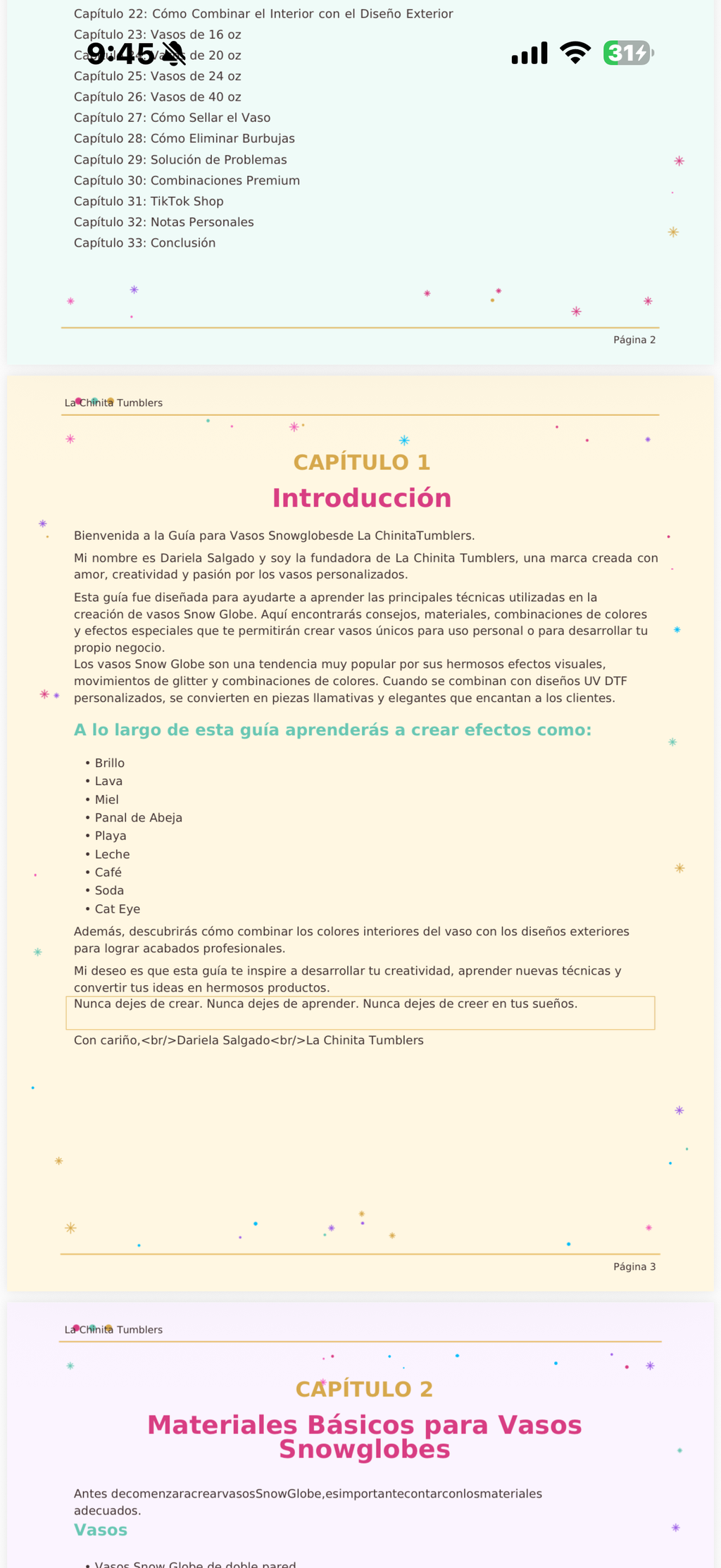 Guía para Vasos Snow Globe PDF | Tutorial Completo | Negocio de Vasos Personalizados | Manual Digital para Emprendedores.