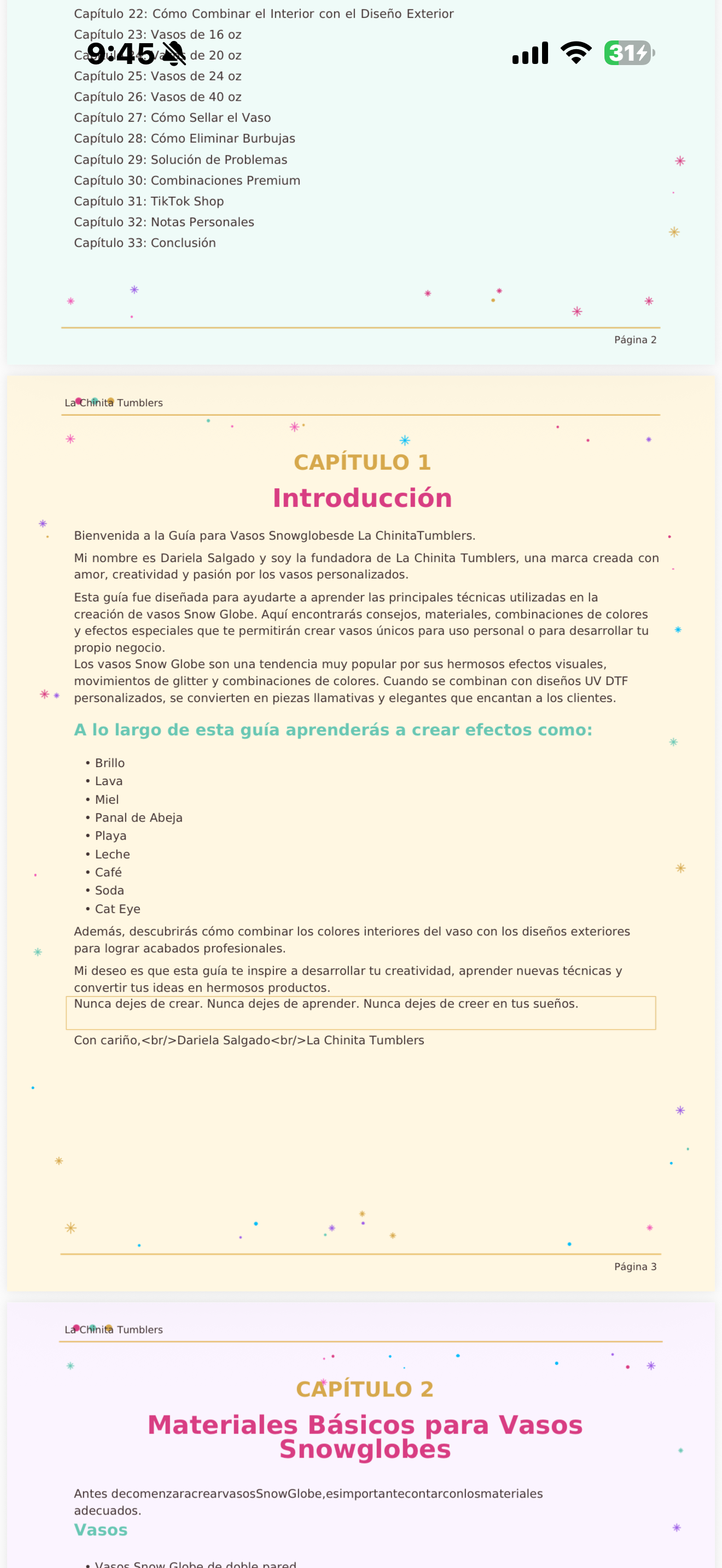 Guía para Vasos Snow Globe PDF | Tutorial Completo | Negocio de Vasos Personalizados | Manual Digital para Emprendedores.