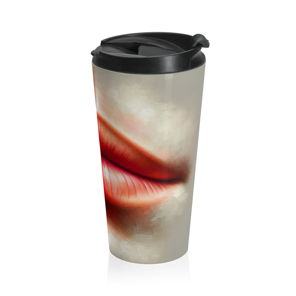 Shh Lip Shushing Finger Stainless Steel Travel Mug | Silent Sips