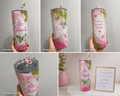 Vaso Personalizado 24 oz con Glitter y Sticker | La Chinita Tumblers